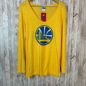 NBA Golden State Warriors Long Sleeve Pullover Top Size Large